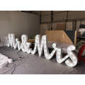 Large love marquee lights led love sign Mr Mrs wedding vintage bulb letter sign free standing letters wholesale